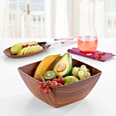 Square Bowl - Brown
